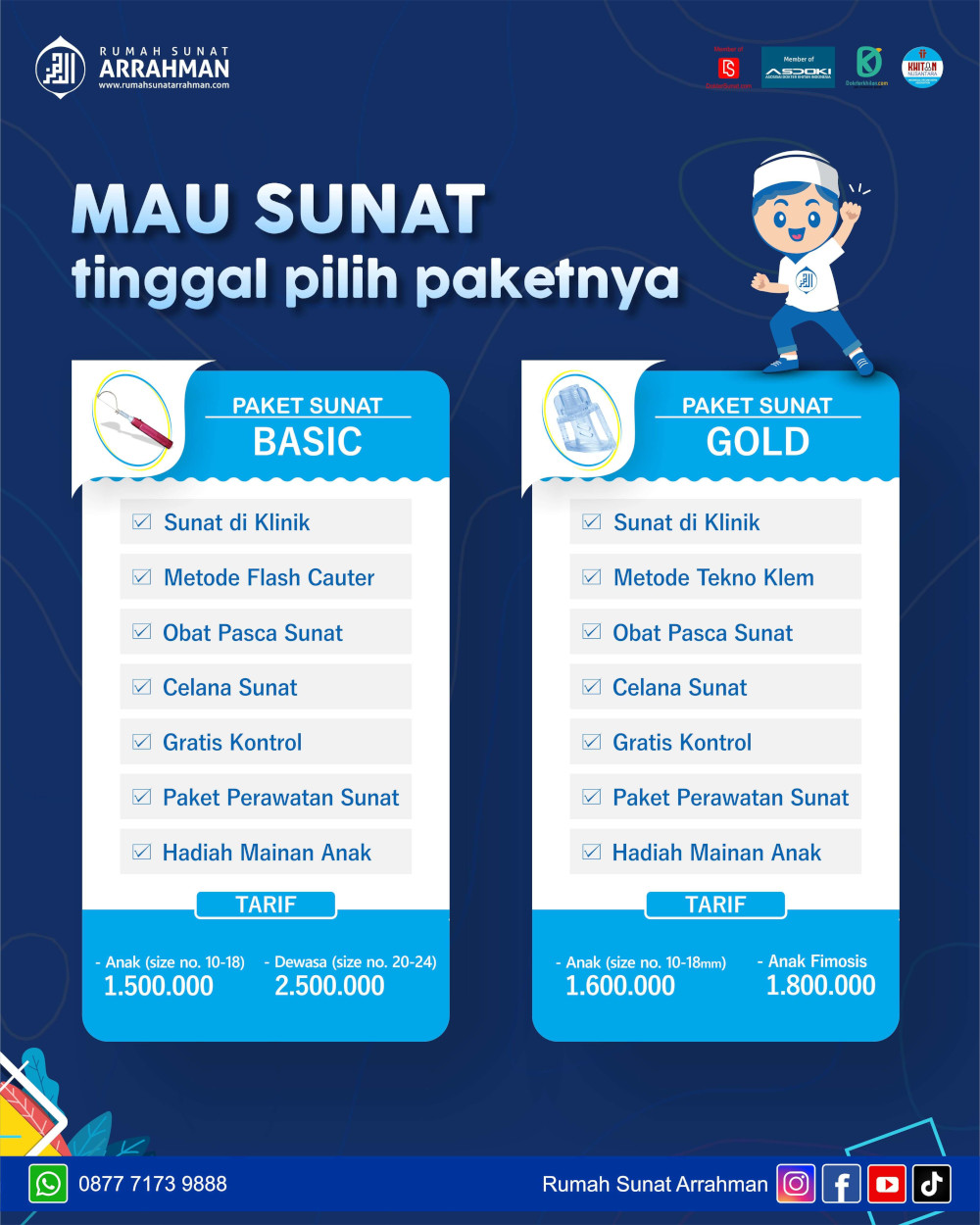 Harga Paket Sunat Sunat Arrahman Basic Gold 2023
